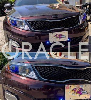 Kia Optima Headlight Halo Kit - ORACLE Lighting - LED - Green - `11-`15